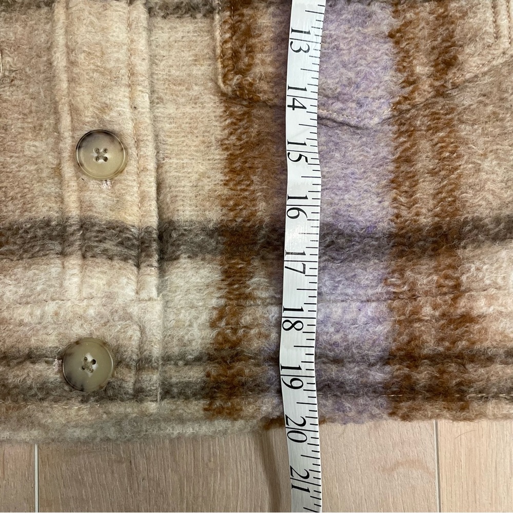 ARITZIA WILFRED FREE The Ganna Plaid Cropped Shirt Jacket - Picture 10 of 10
